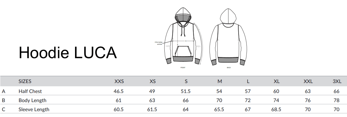 Size LUCA-grey Size LUCA-grey